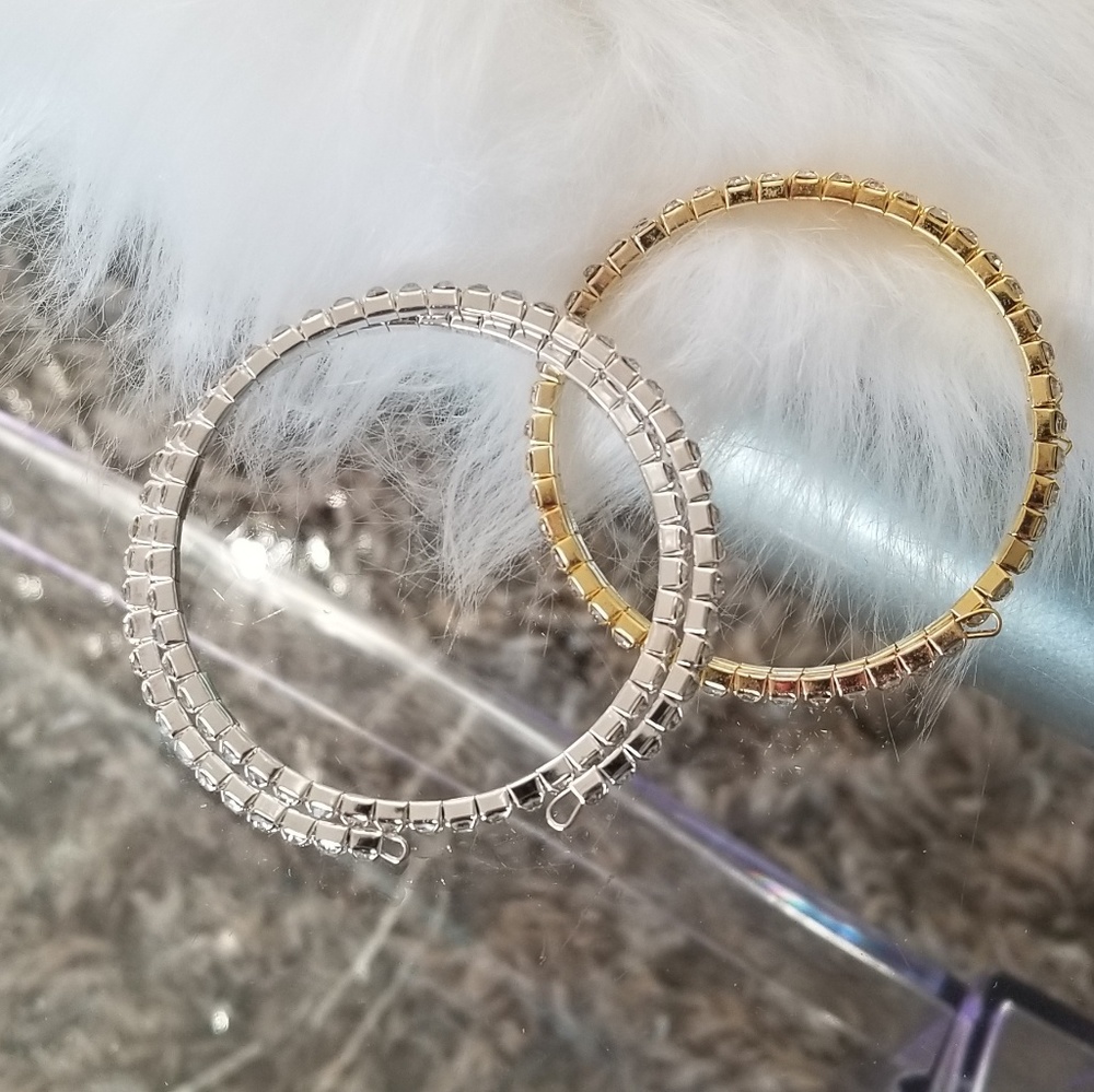 RHINESTONE CUFF BRACELET - Picture 3 of 3